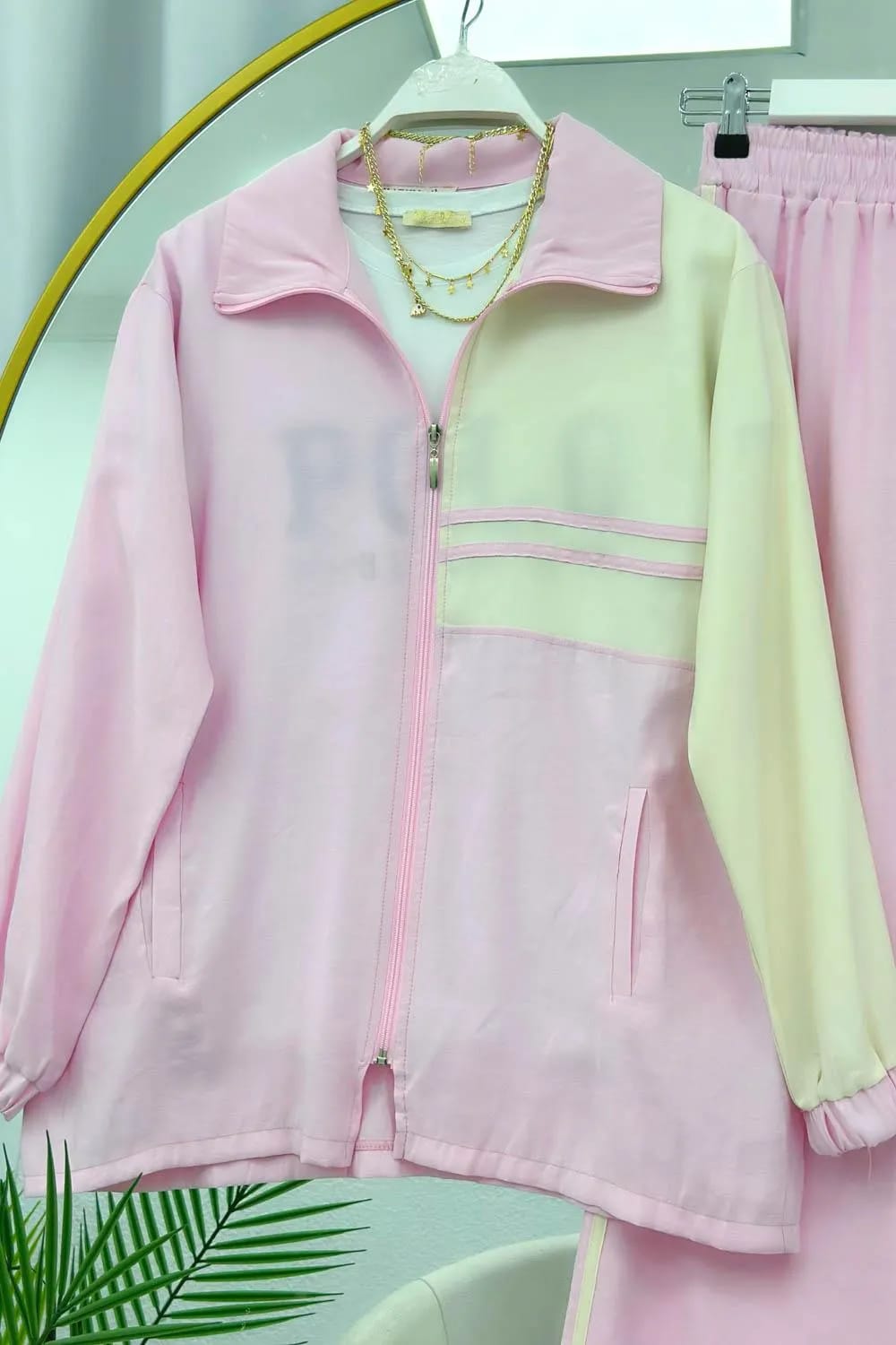 Degradé Renk Geçişli Modal Takım – Pembe