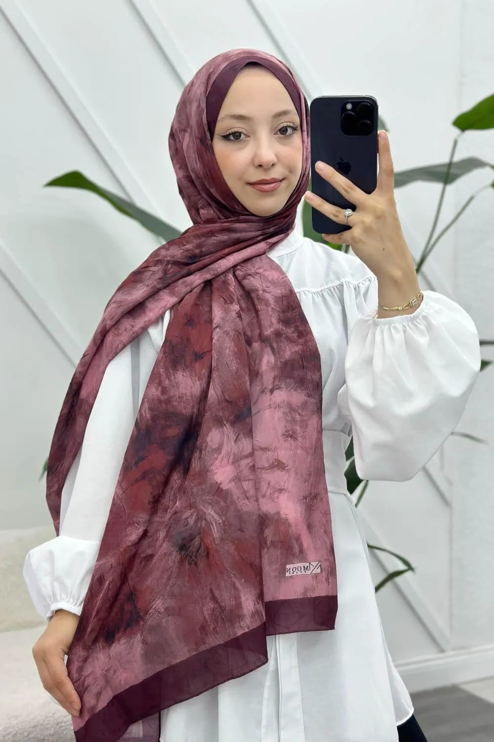 Prune Pamuk Soft Şal – Mürdüm 12